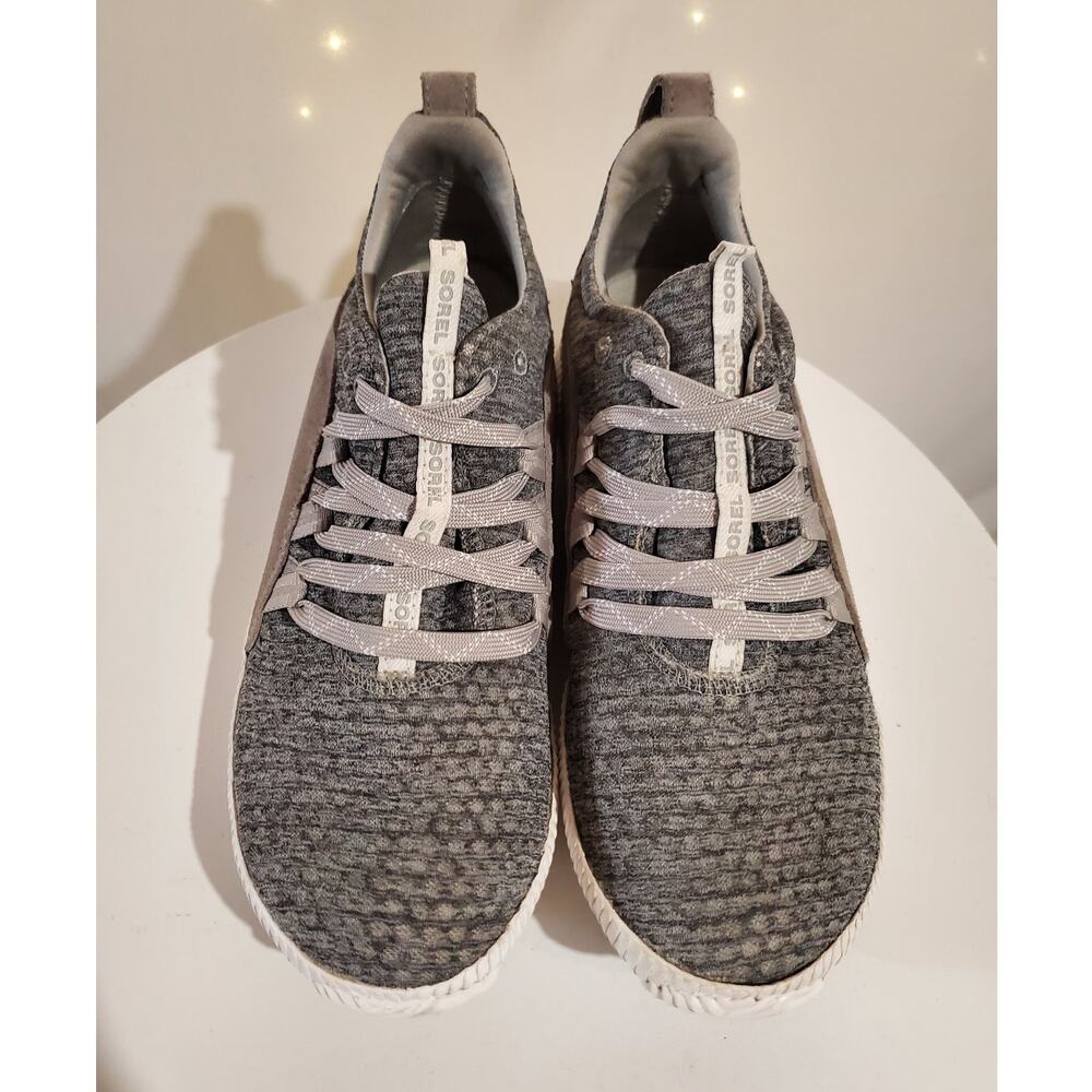 Sorel Out N About Plus Waterproof Stretch Lace Up Sneaker Womens Size 7.5 Gray - Picture 2 of 10